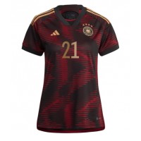 Maglie da calcio Germania Ilkay Gundogan #21 Seconda Maglia Femminile Mondiali 2022 Manica Corta